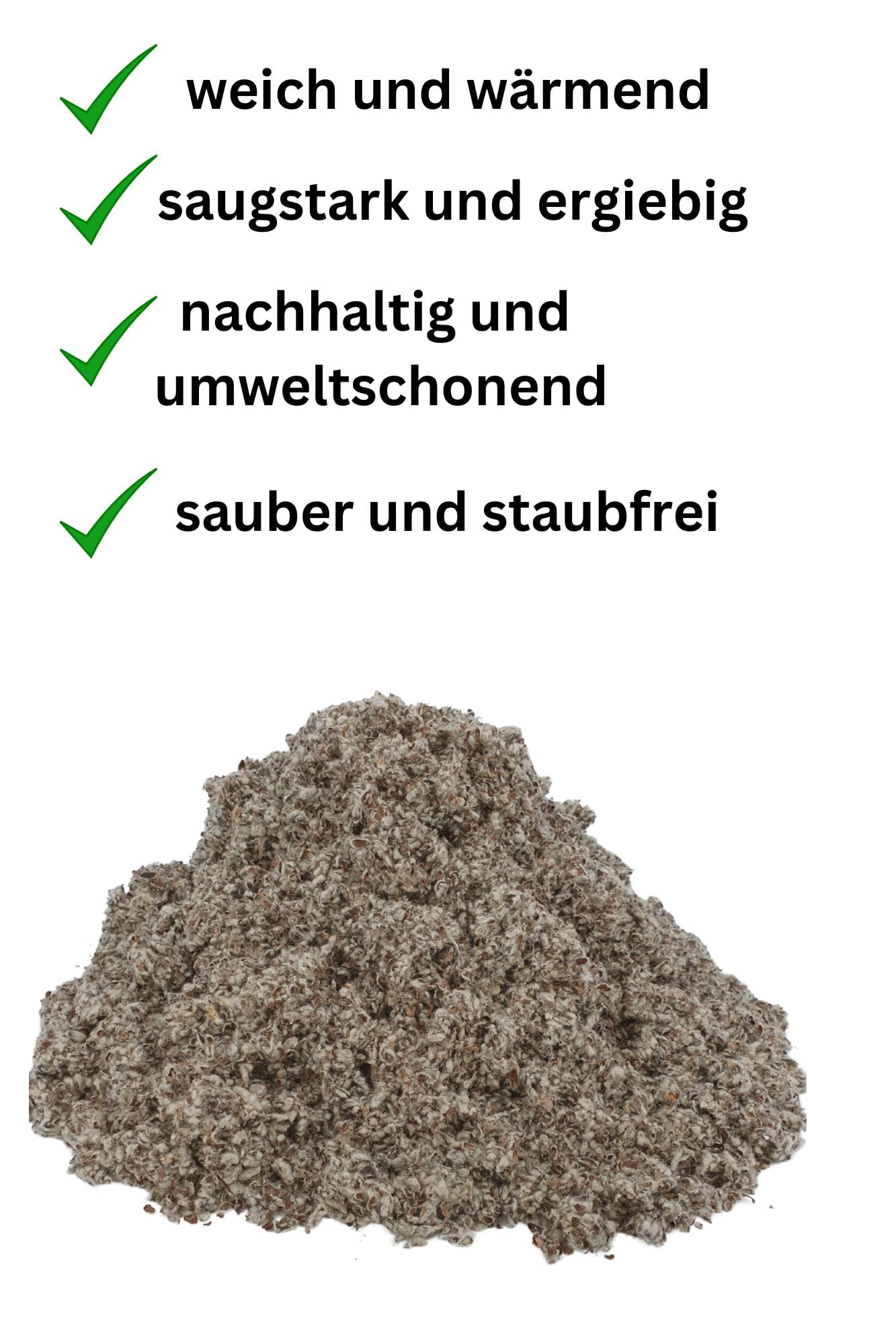 Baumwolleinstreu 160 l Baumwolle Einstreu Naturstreu