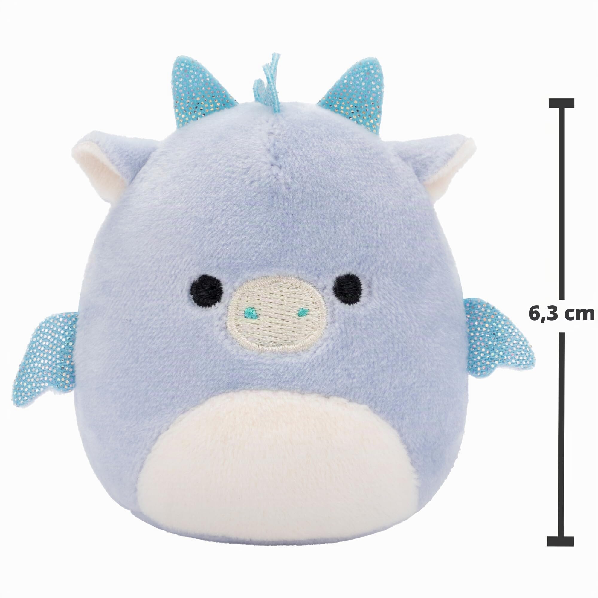 Micromallows SQMM0010 - Set di 6 mini peluche super morbido, 6,5 cm, Floyd Leonard Noah Lena Dane & Cortez