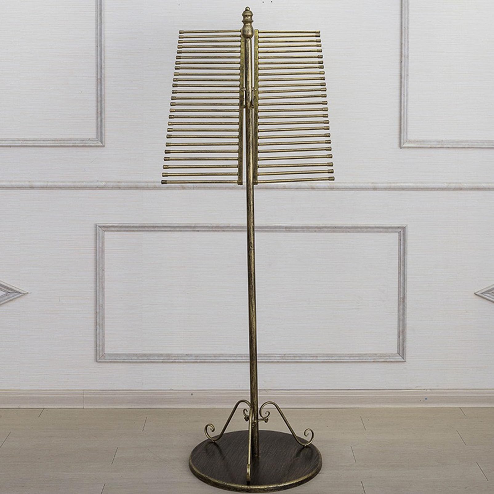 Soporte para bufandas, estante de exhibición de metal para bufandas, chales, hiyabs y pantalones, organizador multiusos independiente para armario, dormitorio o tienda