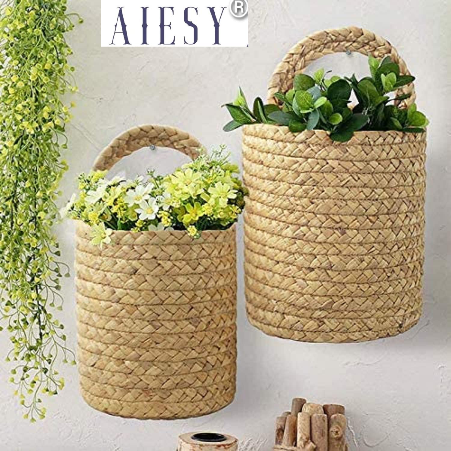 AIESY® - Live Beautiful ! Handcrafted Decorative Crochet Hanging Baskets, Gardening Pot, Patterns for Plantation & Home Decoration (Beige 8"X8" inch, 1) (B09SJ5K4PW) Amazon Price History, Amazon Price Tracker