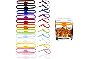 24Pcs Reusable Drink Markers for Glass Identification