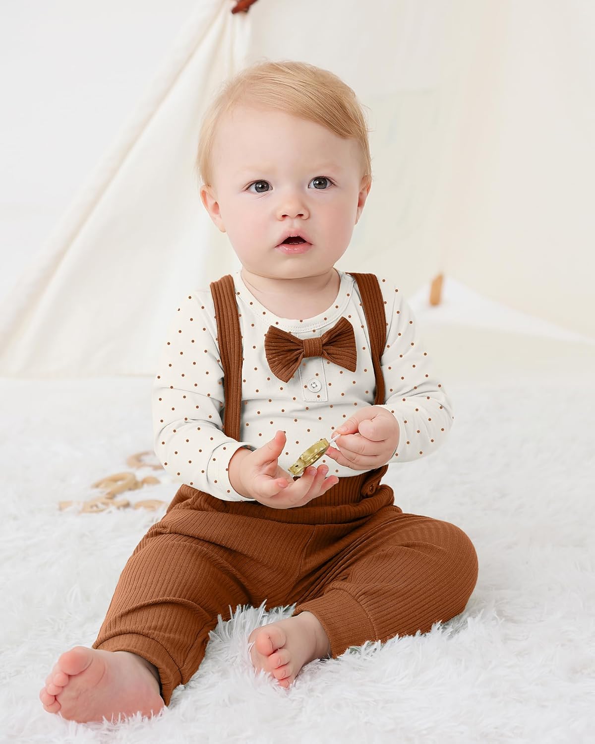 SANMIO Baby Boy Clothes Outfits 0 3 6 12 18 Months Long Sleeve Romper and Pants Sets Infant Baby Boy Fall Winter Clothing Set - Image 2