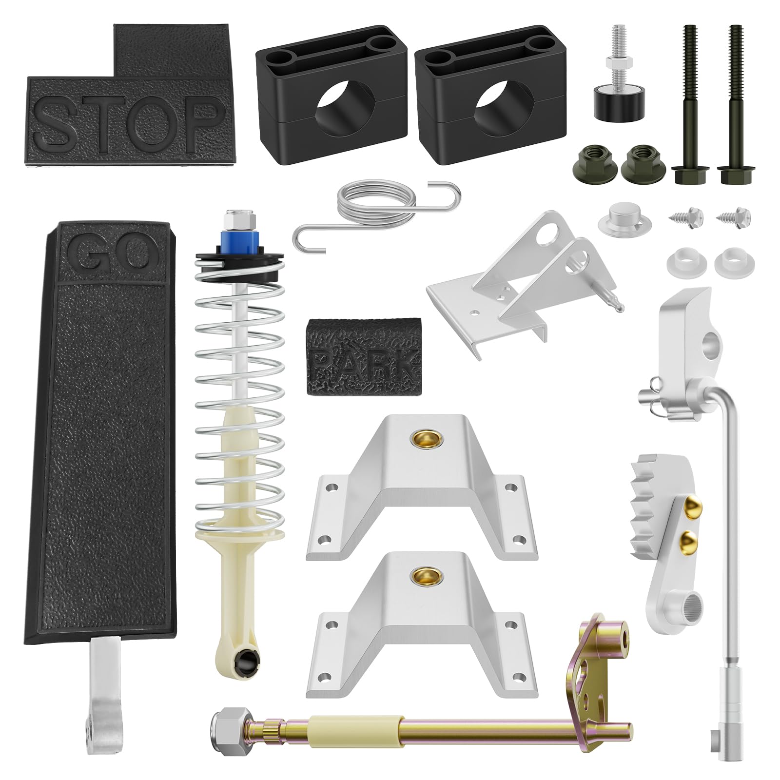 CartClan Club Car DS Accelerator Pedal Brake Pedal Deluxe Repair Kit, Suitable for Club Car DS/XRT/Carryall Golf Carts, OEM# 1017696/1011402/101187702