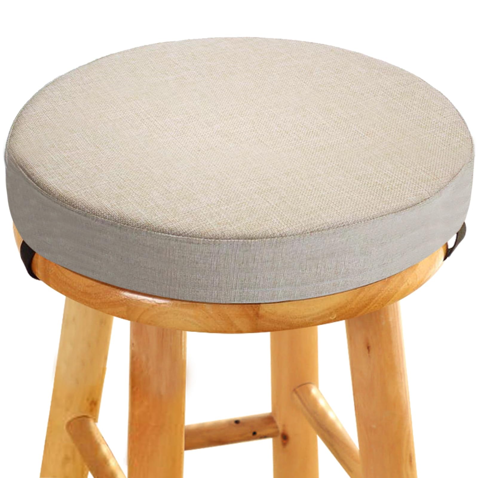 Uyeoco Color 9 45D Foam Round Seat Cushion 5/8Cm Thick,30/33/35/40/45/50Cm Anti-Slip Buckle Round Stool Cushion, Circle Dining Chair Pad With Removable Cover For Dining Kitchen Bar Chairs Indoors Outdoors(,35