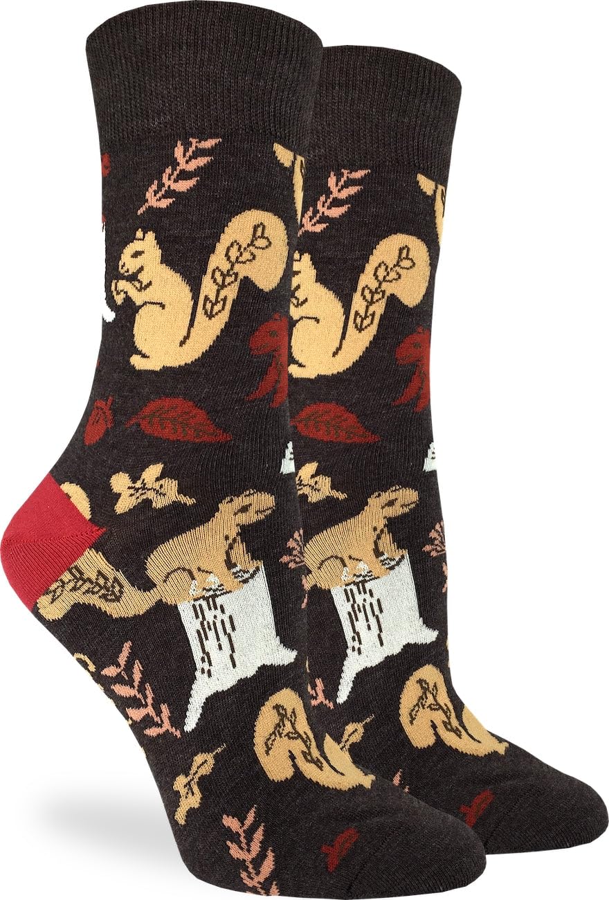 Women's Squirrels Socks, Adult