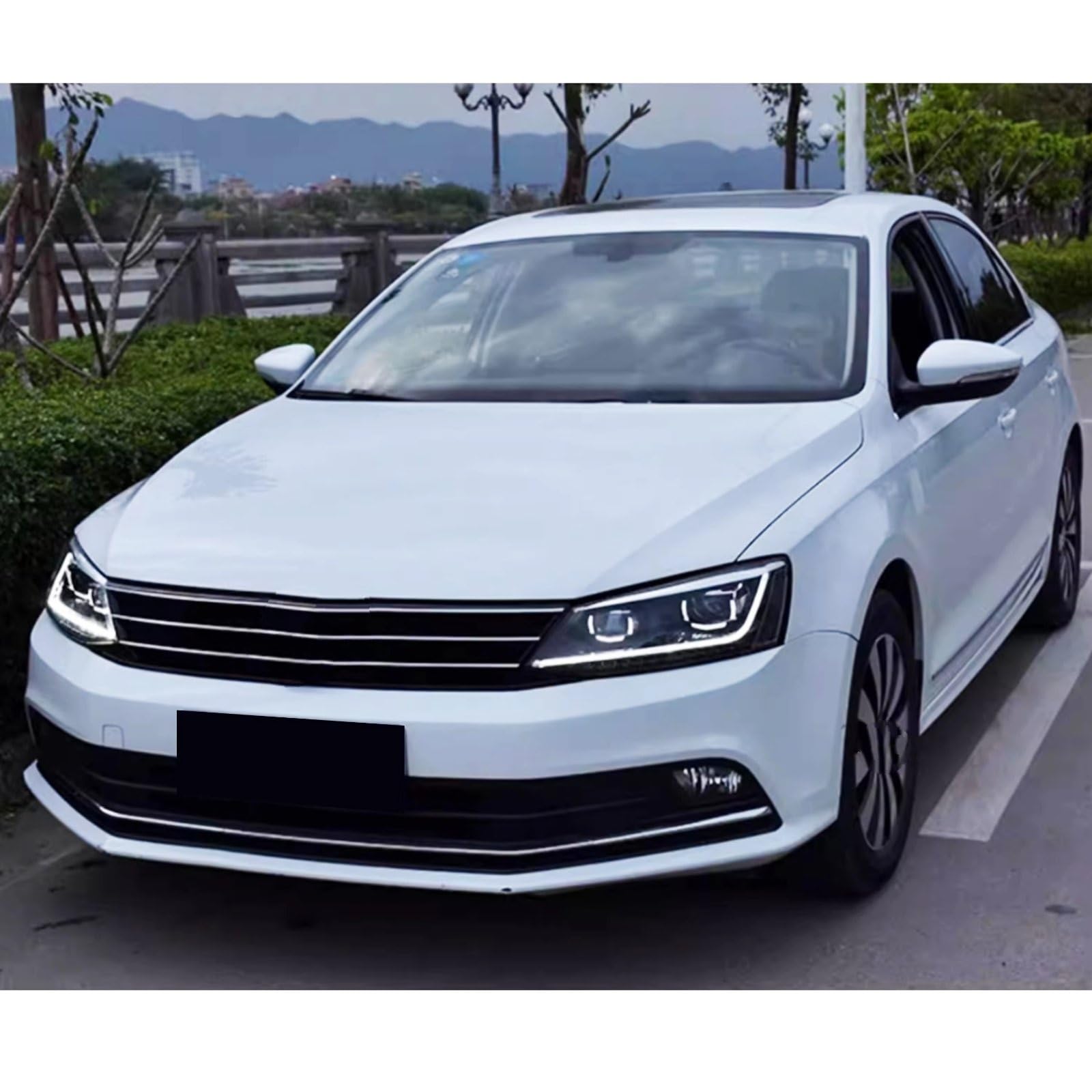 Faro Fanale Anteriore Per Passat B8 2014-2018 Proiettore A Matrice Sequenziale Indicatori Di Direzione Anteriori Coppia Fari A LED Luce Marcia Diurna