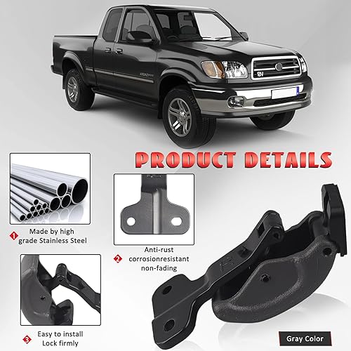 Miniatura 3 de E-Vniko Pestillo de ventana trasera gris compatible con Toyota Tundra 2000-2006 Reemplazo de ventana trasera derecha lado del pasajero 62910-34012