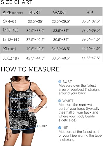 Miniatura 6 de REKITA Trajes de baño tankini fluidos para mujer trajes de baño tankini para dos piezas camiseta sin mangas con pantalones cortos