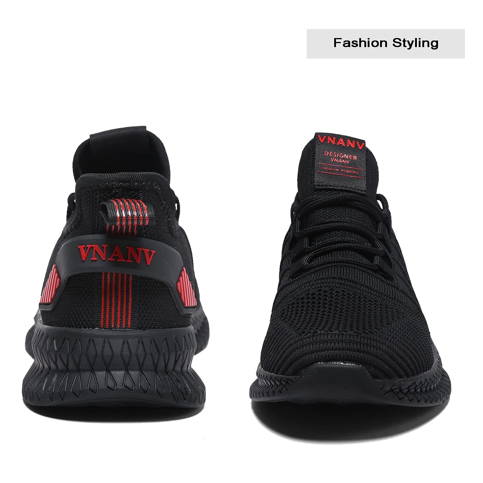 Scarpe da Corsa da Uomo Scarpe da Ginnastica in Gomma Nera per Scarpe da Ginnastica alla Moda, Palestra, Tennis, Casual, Sport, Lavoro e Jogging