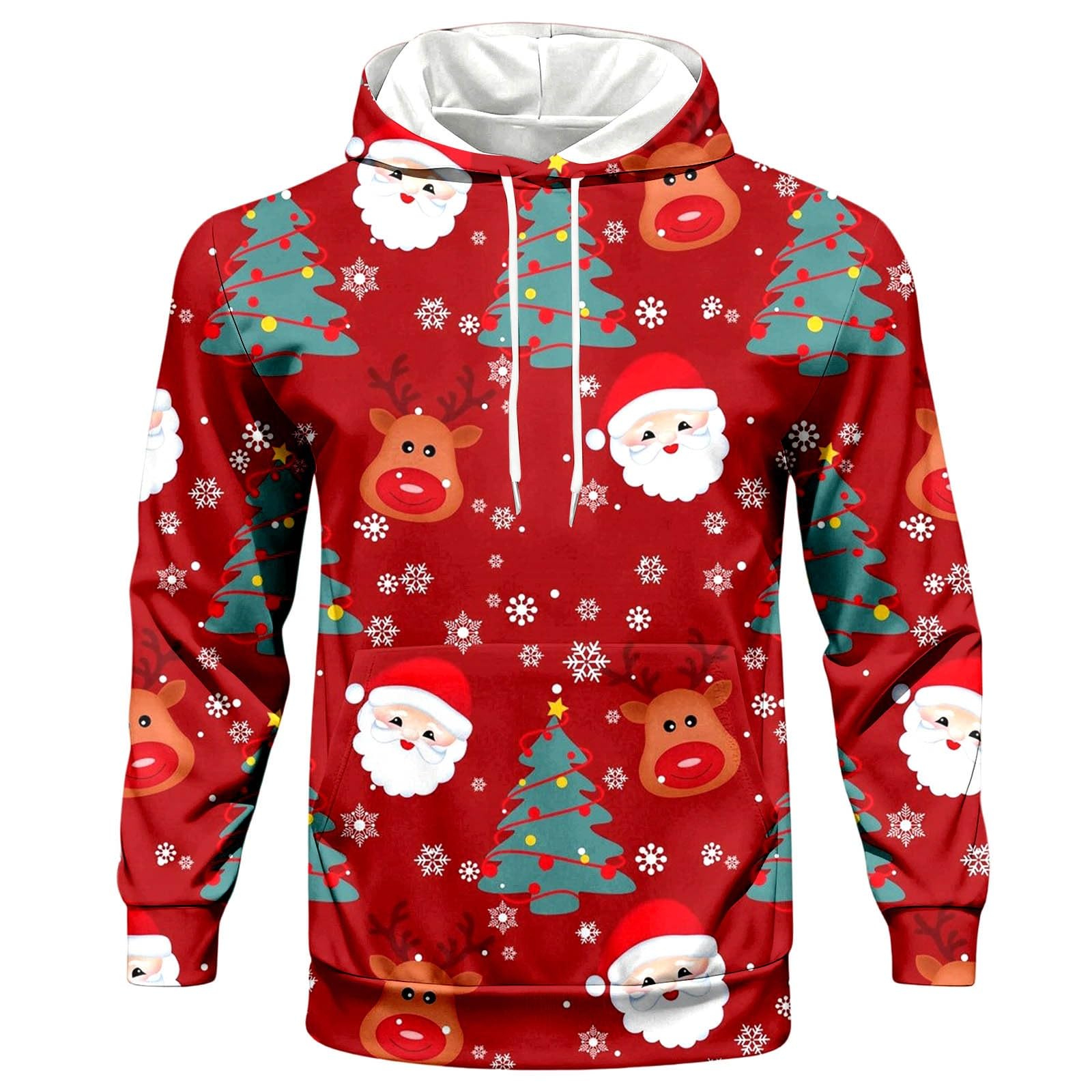 Weihnachtsanzug Herren 2-Teilig Weihnachts Jogginganzug Tracksuit Set