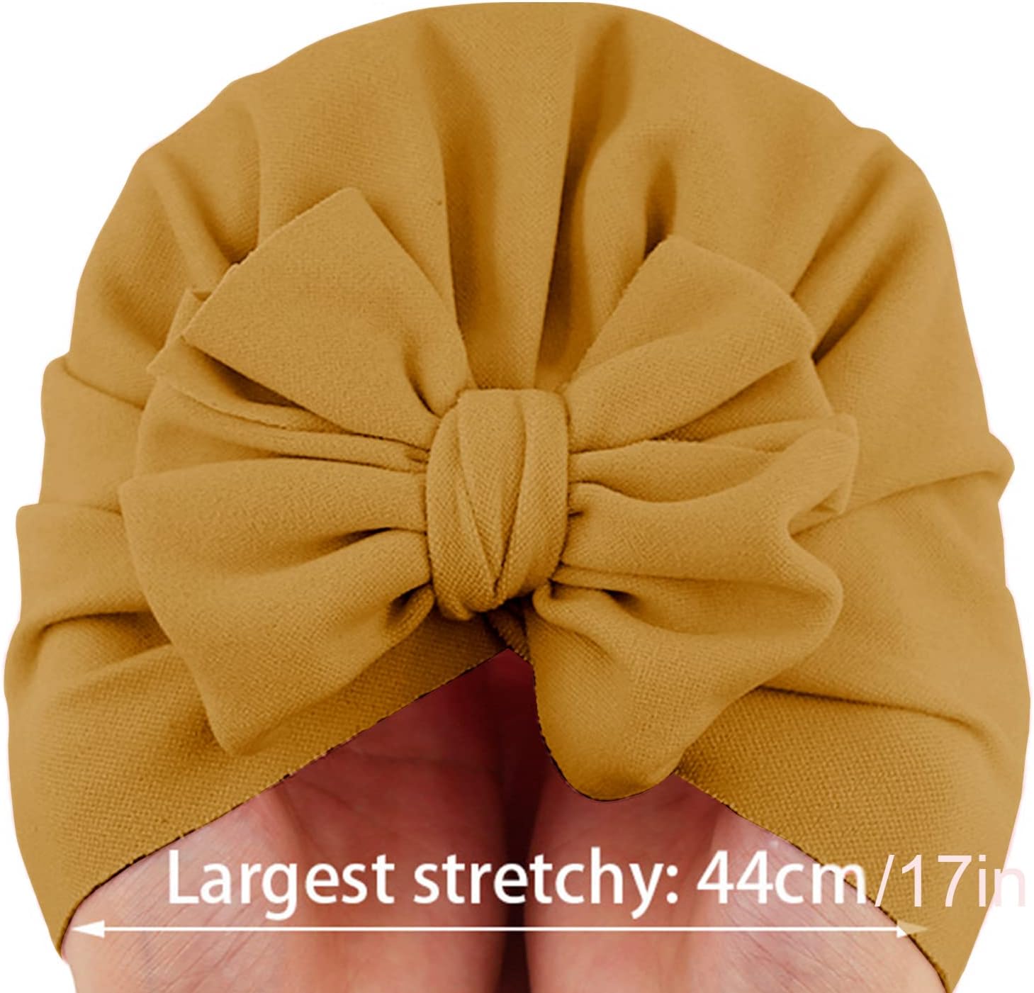 Newborn Baby Hat Infant Girls Big Bow Knit Headbands Head Wrap Oversized Bow Beanie
