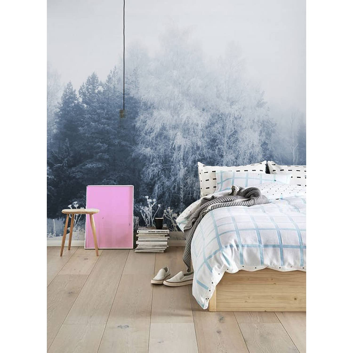Papier peint mural floral abstrait pour relooker les meubles de la cuisine ou du salon