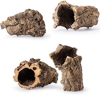 Galápagos (05505) Natural Cork Bark for Reptiles – Ideal for Bearded Dragons, Snakes, and Geckos – Climbing Accessory for Terrariums, Turtle Tanks, and Bird Cages, Tube 7” – 9”, Natural