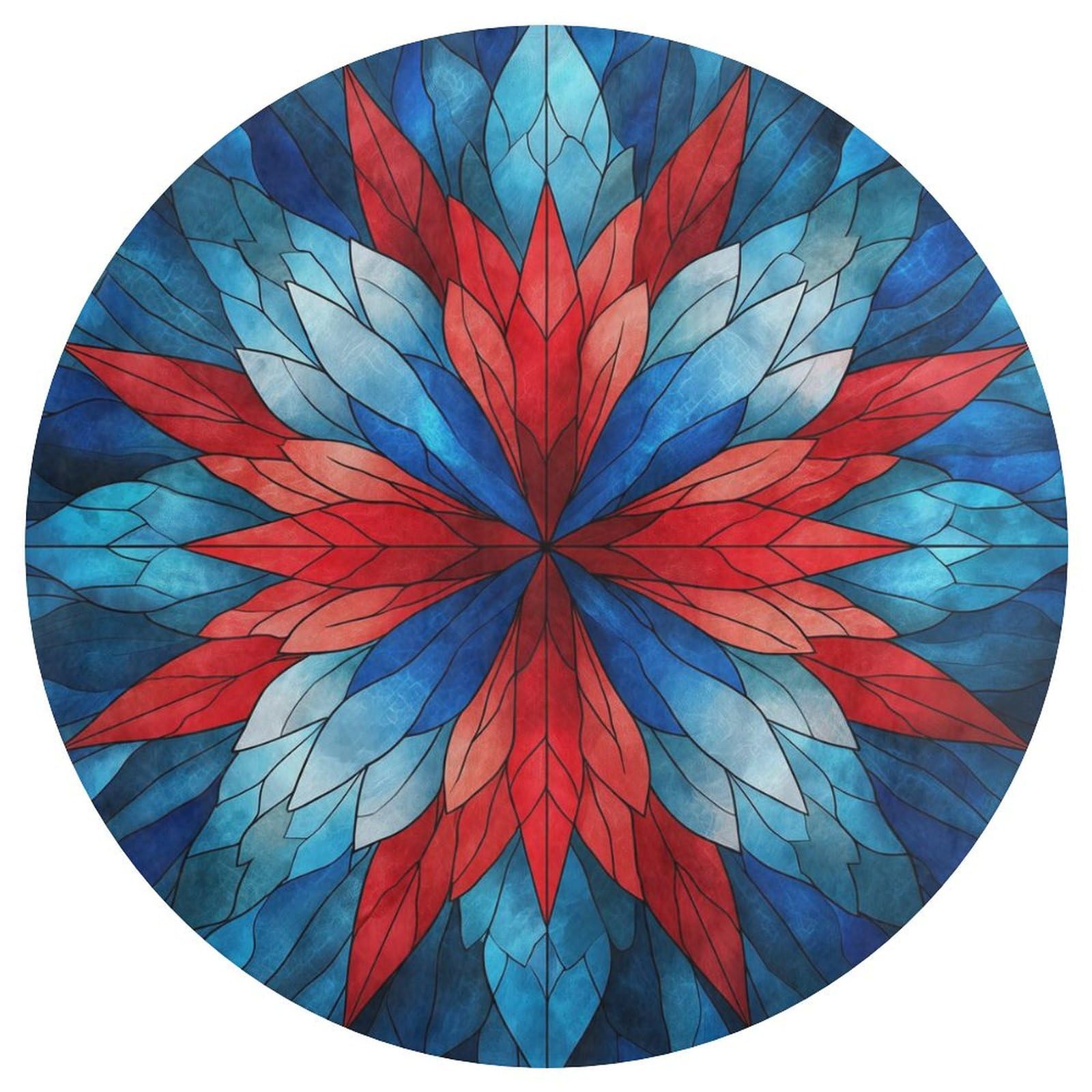 Grand tapis rond moderne pour sublimer votre entrée ou un coin lecture de 90 cm