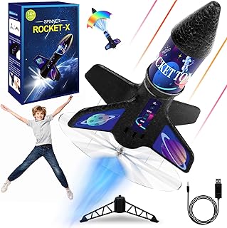Grarg Rocket Launcher for Kids, Toys for 8-12 Year Old Boys Motorized Air Rocket Toy , Launch Rocket up to 164 ft, Fun Outdoor Toy, Self-Launching Rocket Toys for Kids