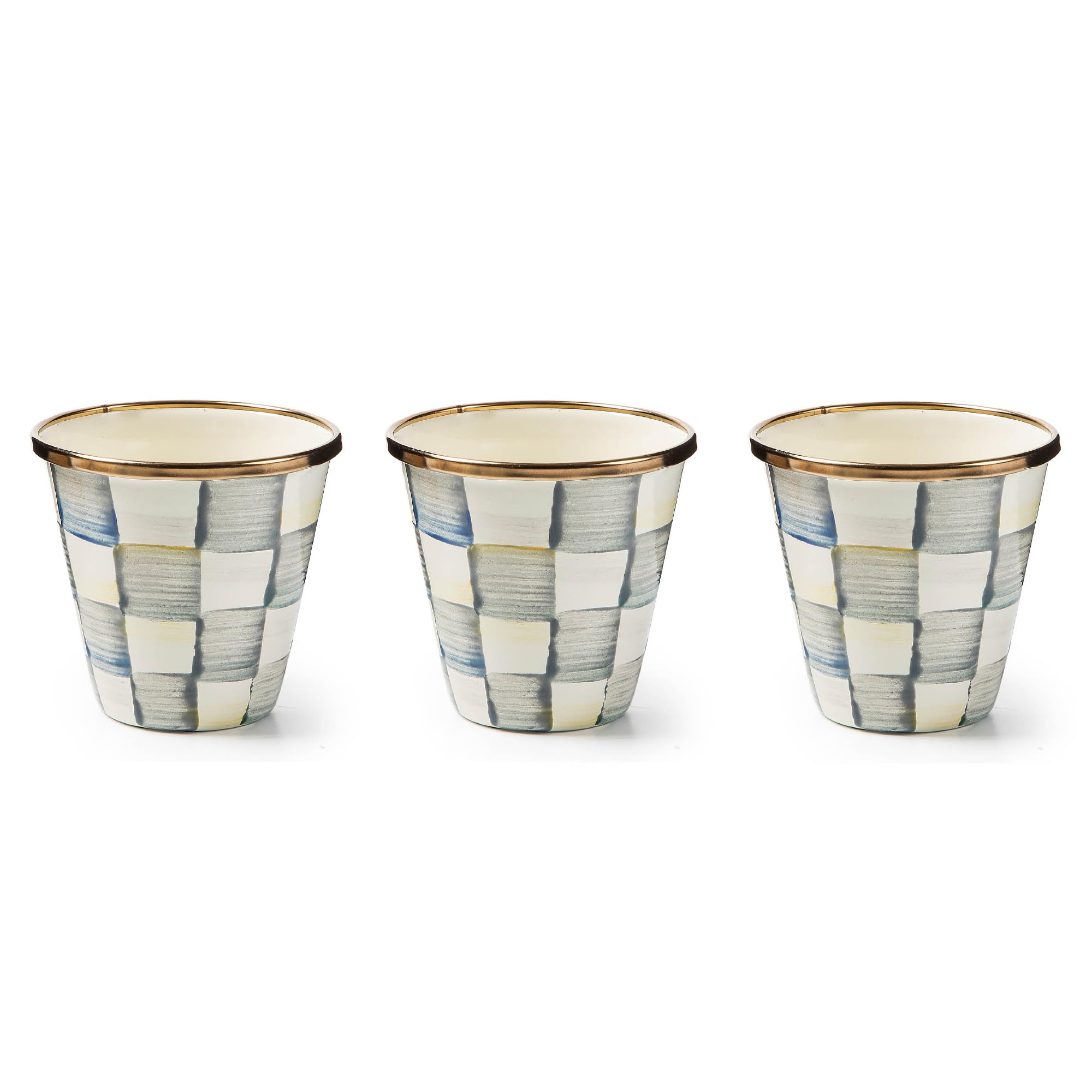 MACKENZIE-CHILDS Enamel Herb Pots