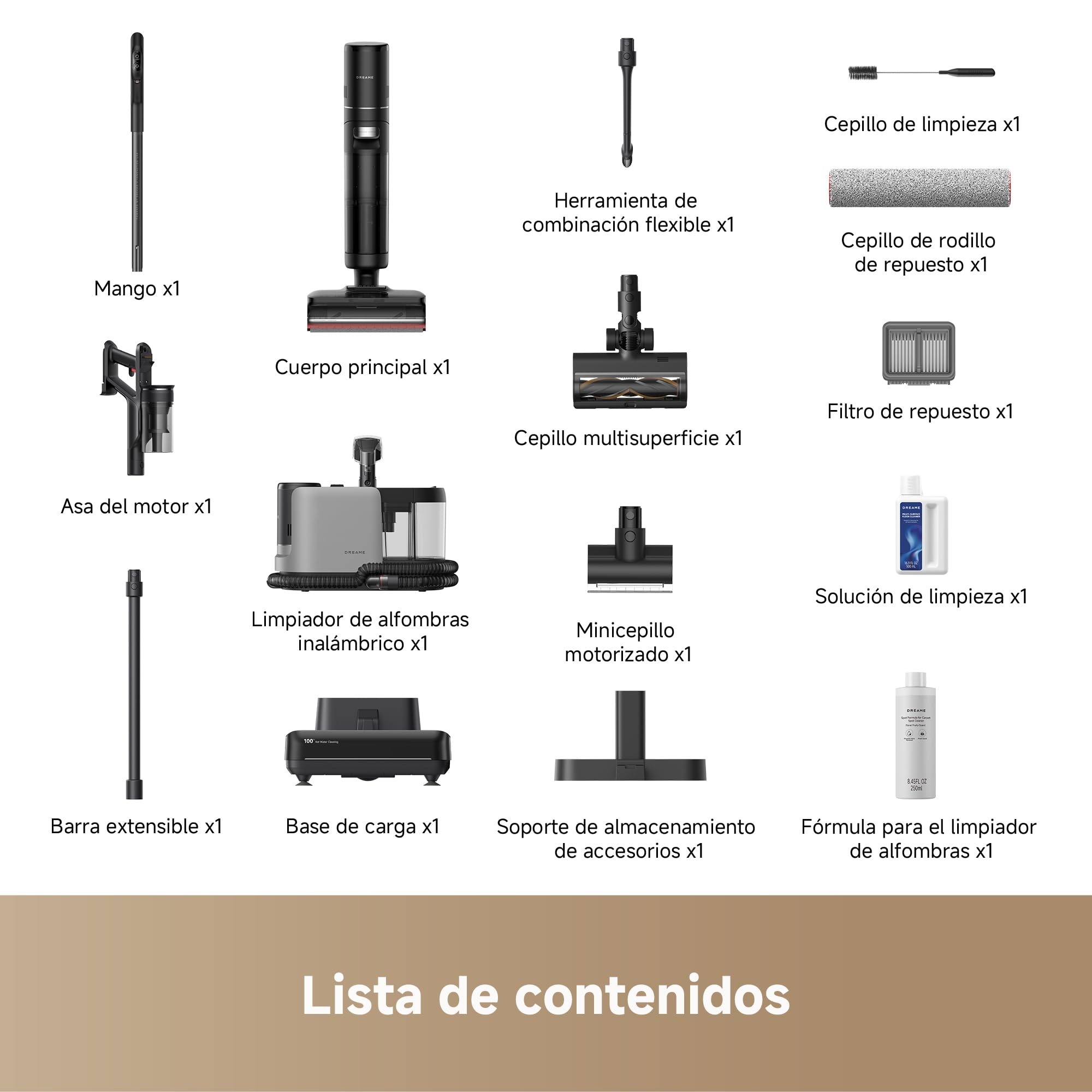 DREAME H15 Mix 7 en 1, Aspirador en Seco y Húmedo, Brazo Robótico con IA, Limpieza de Triple Borde, Succión 23.000 Pa, sin Enredos, Lavado del Cepillo con Agua a 100 °C, Secado en 5 min a 90 °C