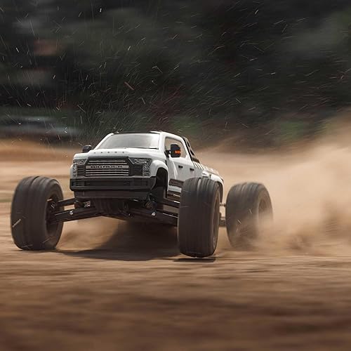 Miniatura 5 de ARRMA Camión RC Big Rock 6S 4WD BLX 17 Monster Truck RTR (batería y cargador no incluidos) blanco, ARA7612T3