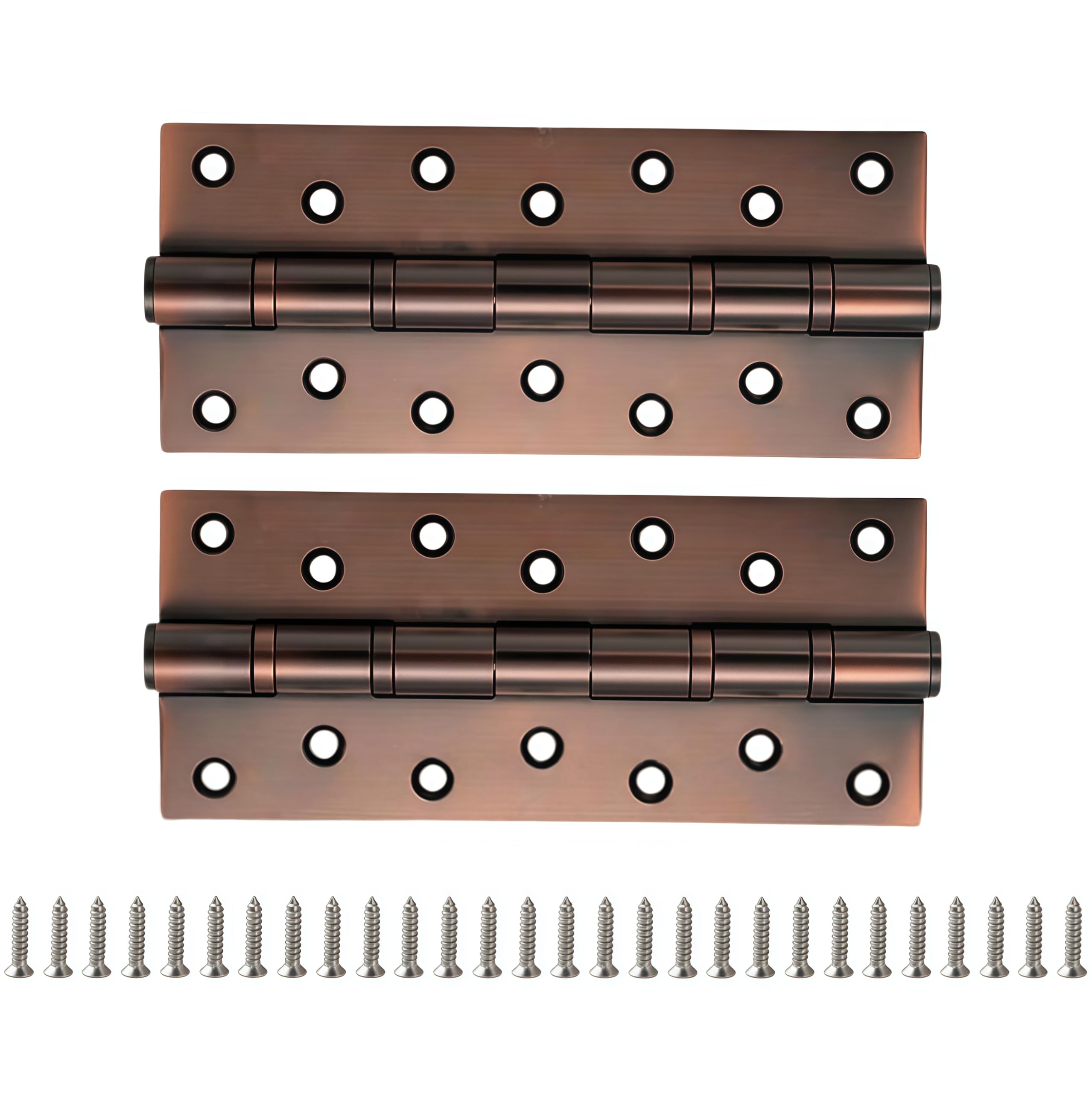 2 Pack Duty Stainless Casement Hinges 8 Inches 3.5mm Thick Antique Bronze