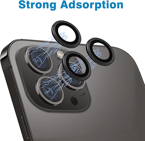 Miniatura 4 de Compatible con iPhone 15 ProiPhone 15 Pro Max, protector de lente antiarañazos, protector de lente de vidrio templado 9H, protector de pantalla de