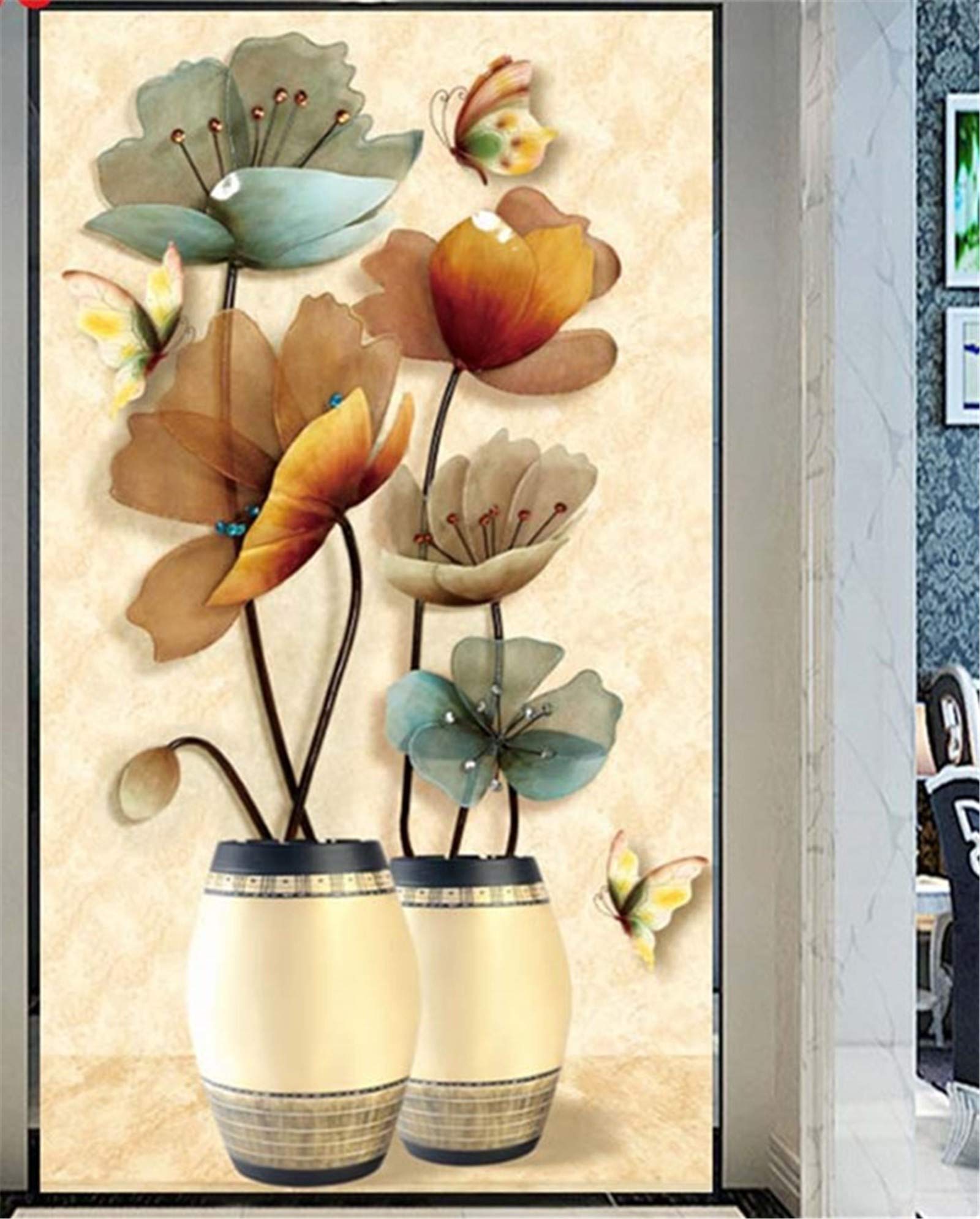 Peinture diamant 5D kit complet magnolia grand format broderie strass carrés 50x100 cm