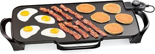 Presto 07061 22-Inch Electric Griddle with Removable Handles, Extra-Large Nonstick