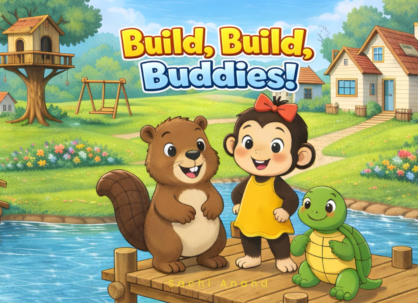 Build,Build,Buddies!: Interactive Picture Book for Toddlers | Story Book for Kids About Friendship and Teamwork | (Ages 1 to 5)