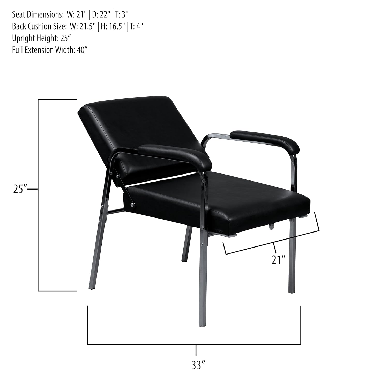 Standish Salon Goods - Kim Shampoo Chair, Heavy Duty Salon Chair, Great Barber Chair, The Perfect Salon Chair for Hair Stylist: Kitchen & Dining