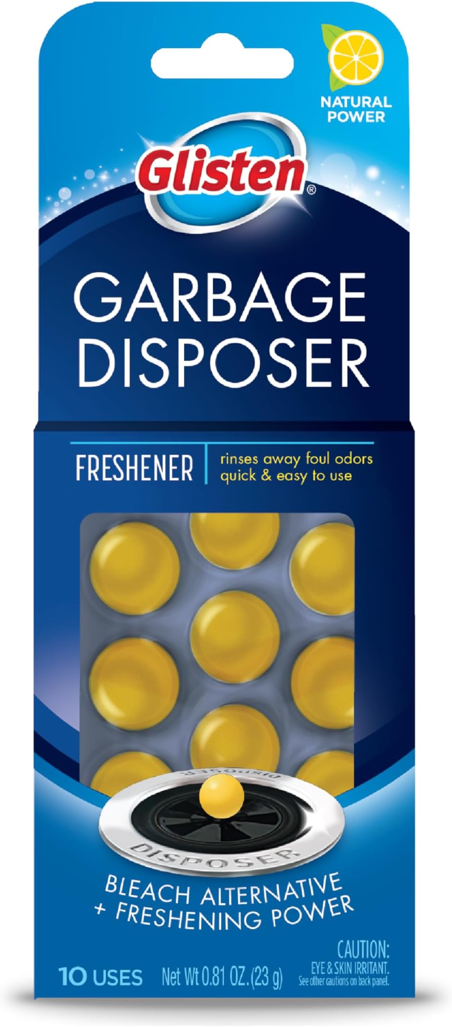 Glisten Garbage Disposal Cleaner and Odor Eliminator with