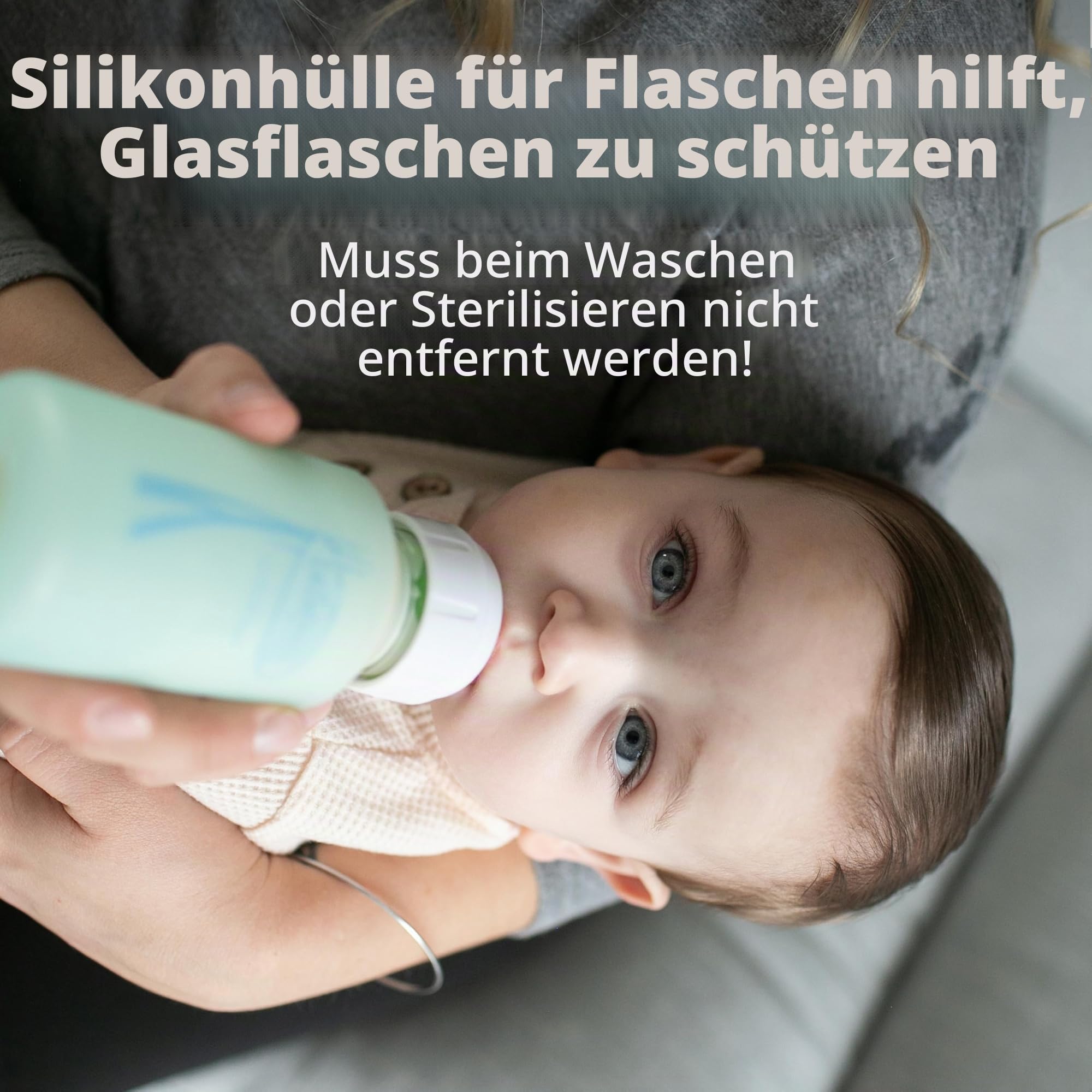 Dr. Brown's Anti-Colic Options+ schmale Glas-Babyflasche mit langsamem Trinksauger Stufe 1, BPA-frei, 120 ml, 4 Stück