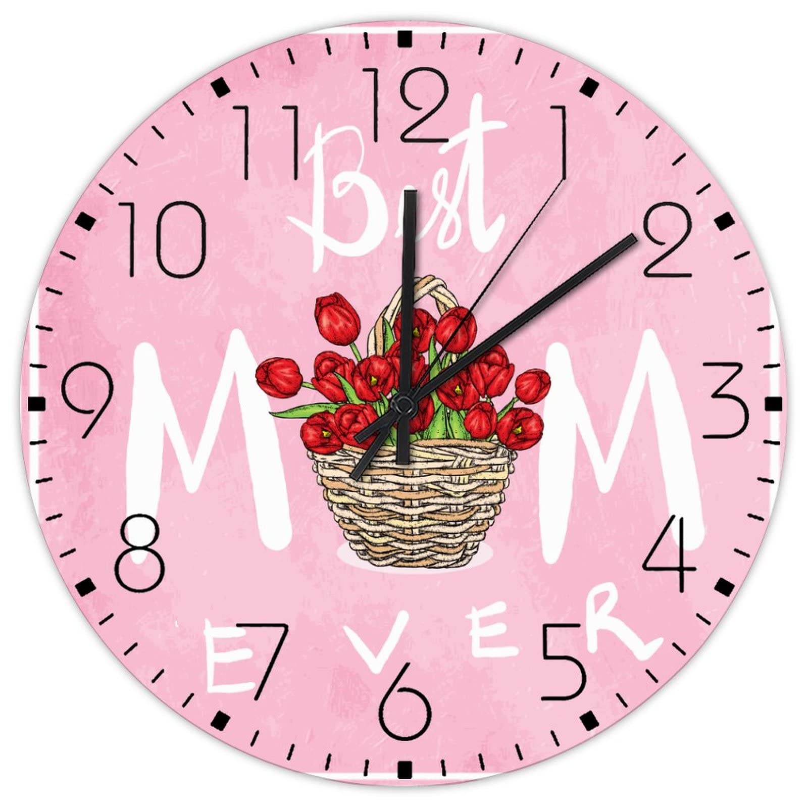 Horloge murale rustique en bois pour décoration de porche et cuisine