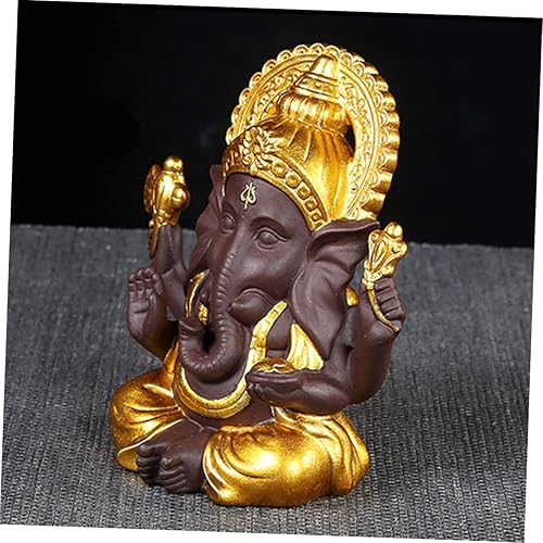 Miniatura 7 de DECHOUS Elefante tailandés tradicional Dios ornamento de cerámica elefante estatua de Buda decoración hecha a mano decoración para el hogar