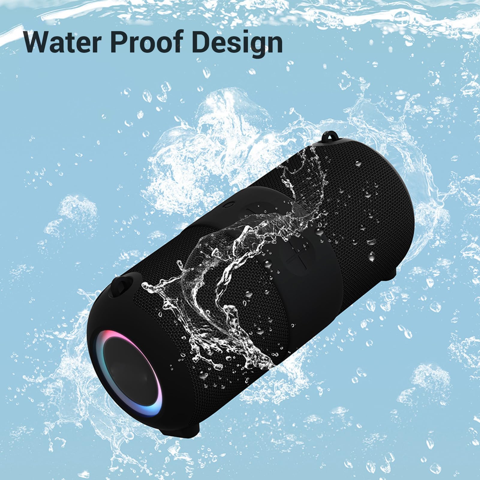 Macchina per Karaoke con Microfono e Altoparlante Bluetooth Wireless, PA Portatile Ricaricabile da 6000 MAh con Telecomando, Impermeabile per Casa, Esterni, Feste e viaggi.