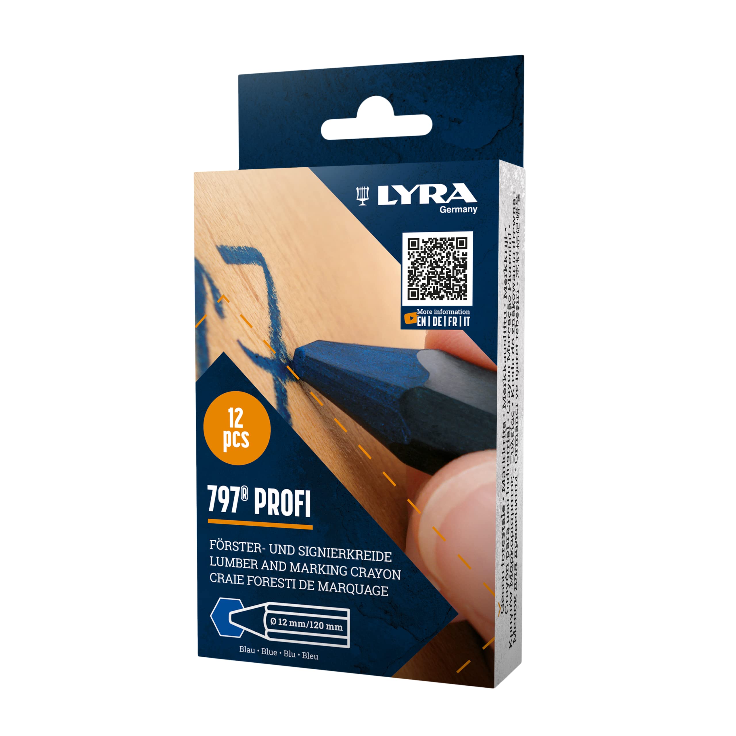 GESSETTO cm.12 BLU LYRA Pz 12