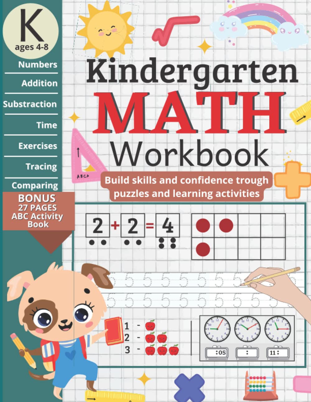 Buy Kindergarten Math Workbook: Homeschool | 106 Pages | Addition ...