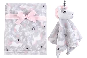Hudson Baby Unisex Baby Unicorn Hood Blanket - Whimsical Unicorn