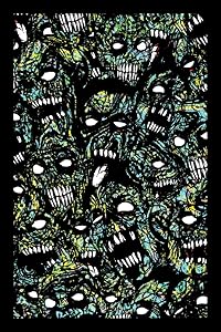 Zombies Undead Horror Movie Spooky Scary Halloween Decorations Cool Psychedelic Trippy Hippie Decor UV Light Reactive Black Light Eco Blacklight Poster for Room