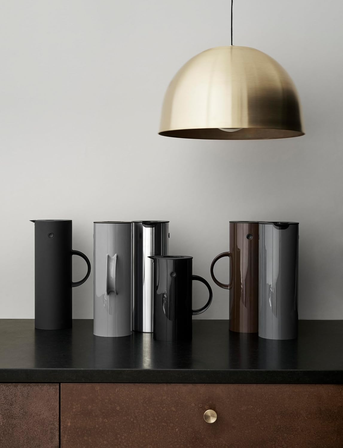 Stelton EM77 Vacuum Jug, 33.8 oz, granite