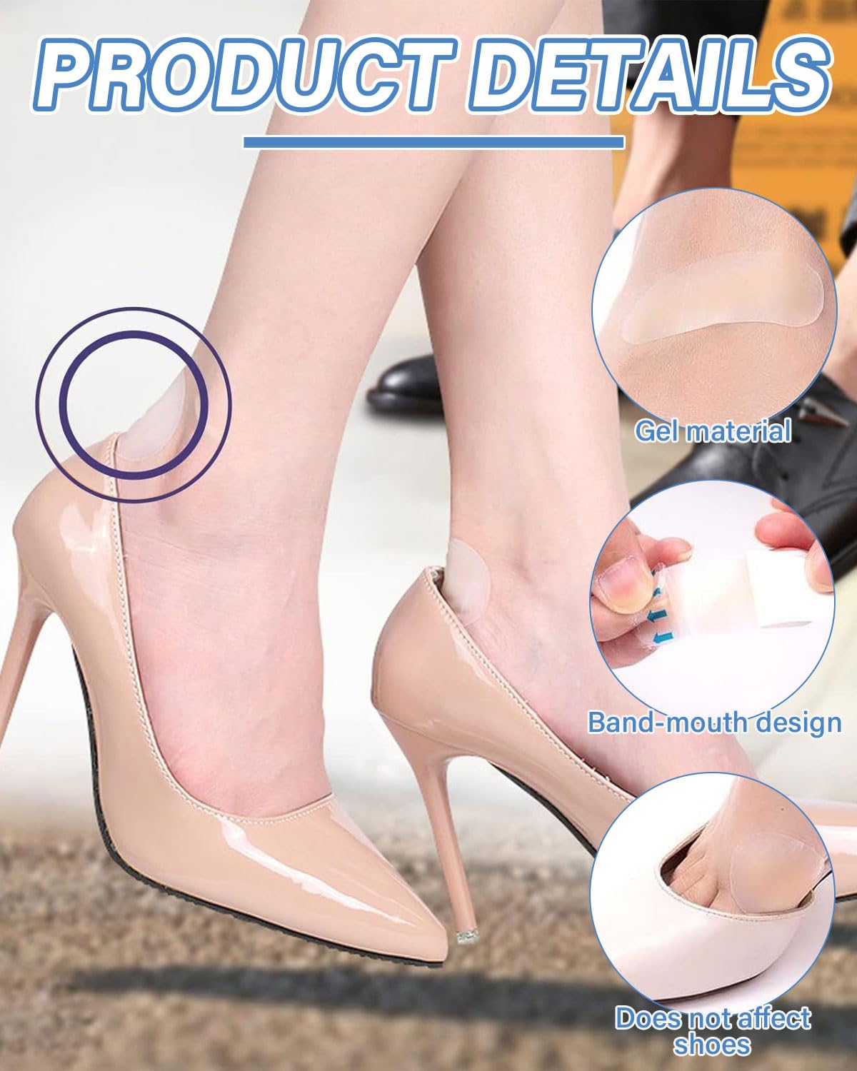 24 Piezas Apósitos Para Ampollas,Parche Para Ampollas Los Pies,Tiritas Para Ampollas Deportivas,Venda Adhesiva Impermeable,Prevención De Ampollas En Pies, Dedos Y Talones