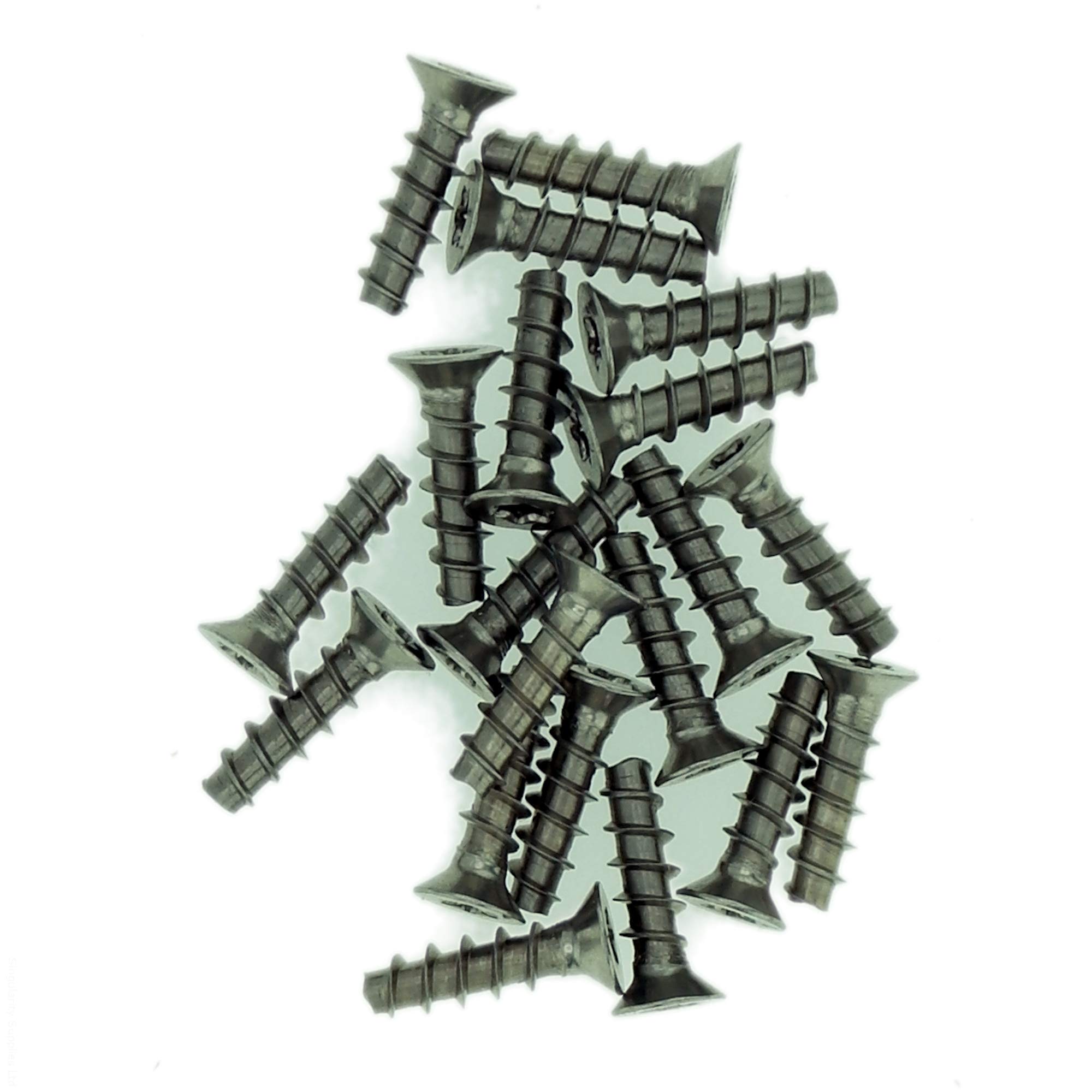 Singularity Supplies D3.5 (3.5Mm X 10Mm) Tx Countersunk Screws For Plastic (Trilobular) - Stainless Steel (A2) (Pack Of 20)