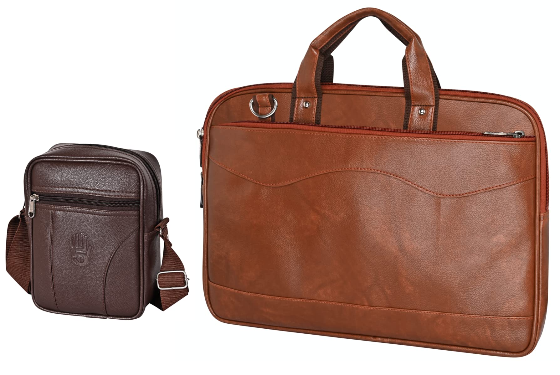 Pramadda Pure Luxury Stylish Leather Laptop Messenger File Bag for Men Women | Side Crossbody Shoulder Bags | Special Festival Diwali Birthday Corporate Gift Items For Employees Staff Business Friends (B09JXJ1YTP) Amazon Price History, Amazon Price Tracker