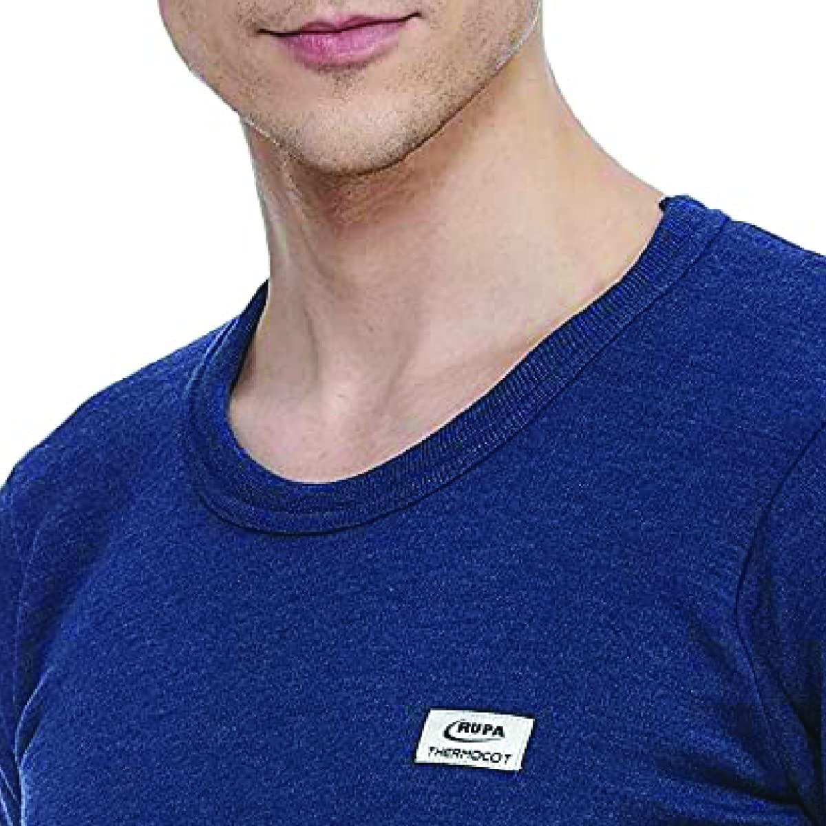 THERMOCOT Camiseta térmica de invierno para hombre, hecha de mezcla de algodón, cuello redondo, ropa térmica interior para hombre, mangas completas y ajuste cómodo, chaleco térmico de alta calidad