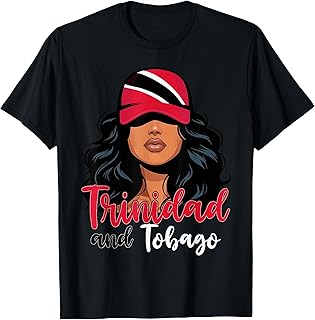 Tobagonian Girl Trinidad Flag Proud Trini Women T-Shirt