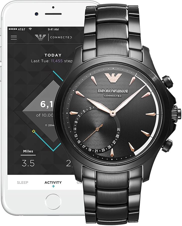 Amazon | EMPORIO ARMANI コネクテッド アルベルト ハイブリッド