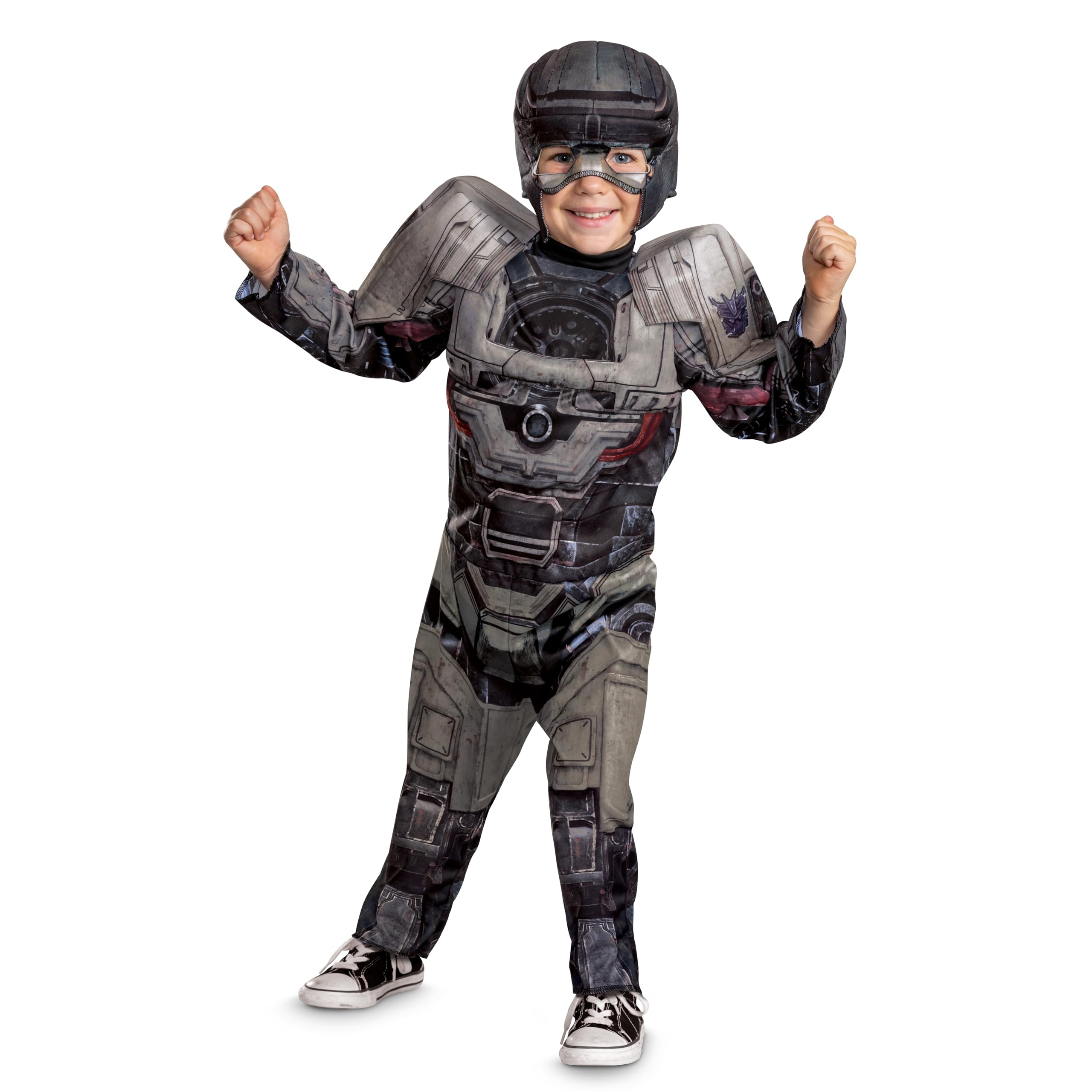 Disguise baby-boys Megatron Transformers One Costume for Toddlers, Official Transformers Animated Movie Muscle Costume