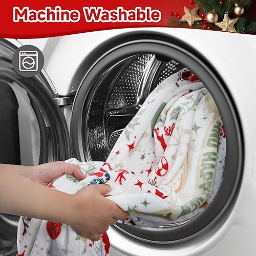 Miniatura 6 de Manta única y suave para sofá, silla, cama, manta de franela ligera y cálida para mujeres, hombres y niños, 60 pulgadas de largo x 50 pulgadas de