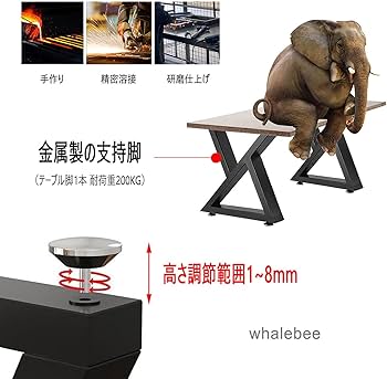 Amazon.co.jp: テーブル 脚、DIY ローテーブル 鉄脚、安定した家具脚