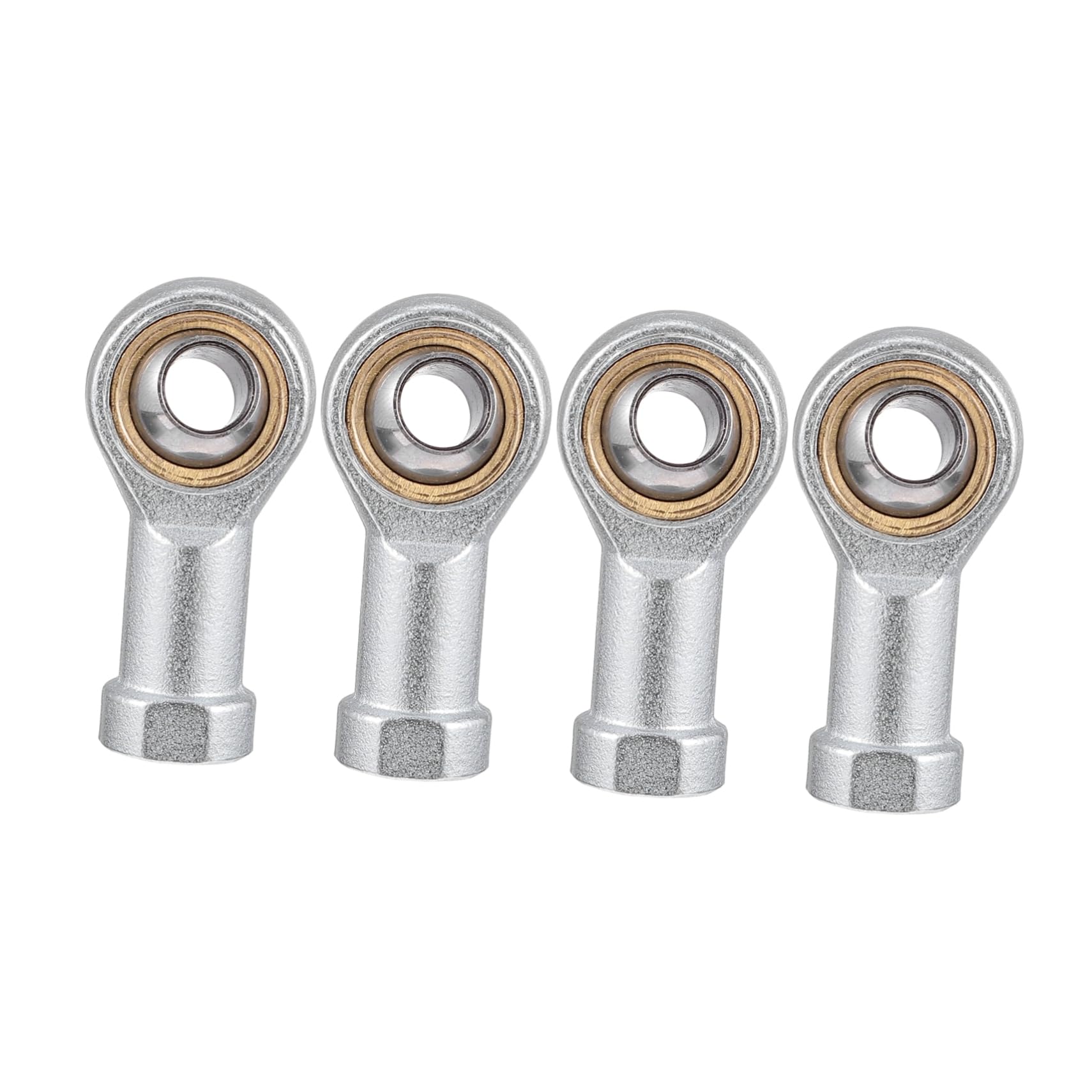 Cojinetes de extremo de varilla M10x1,25 de acero plata para repuesto industrial