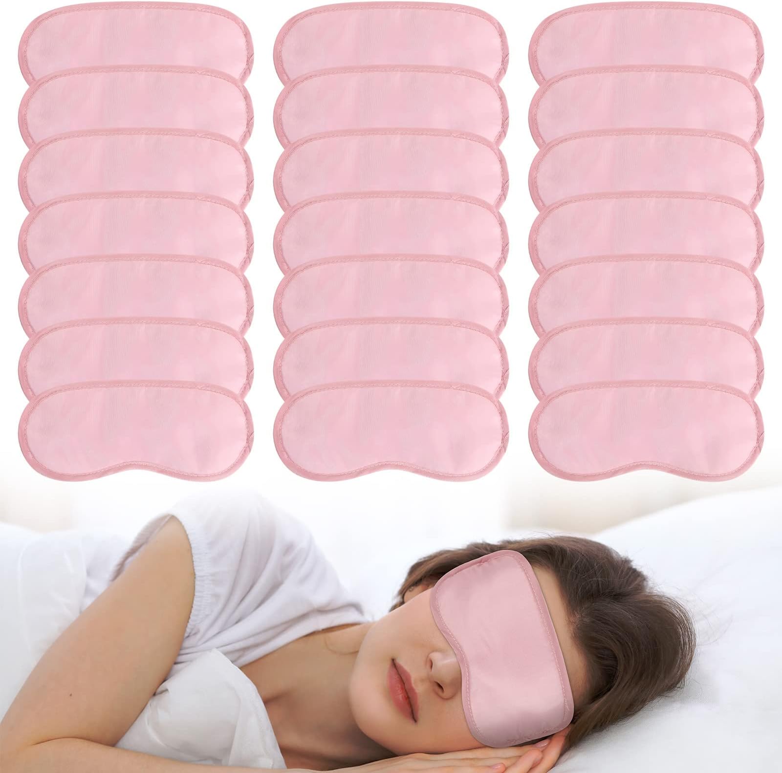 100 Pieces Eye Mask Sleep Mask Bulk Blindfold Eye Cover