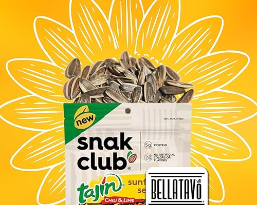 Miniatura 8 de Paquete de semillas de girasol de lima Incluye tres bolsas de 525 onzas de semillas de girasol de tajín Snak Club más un imán de refrigerador
